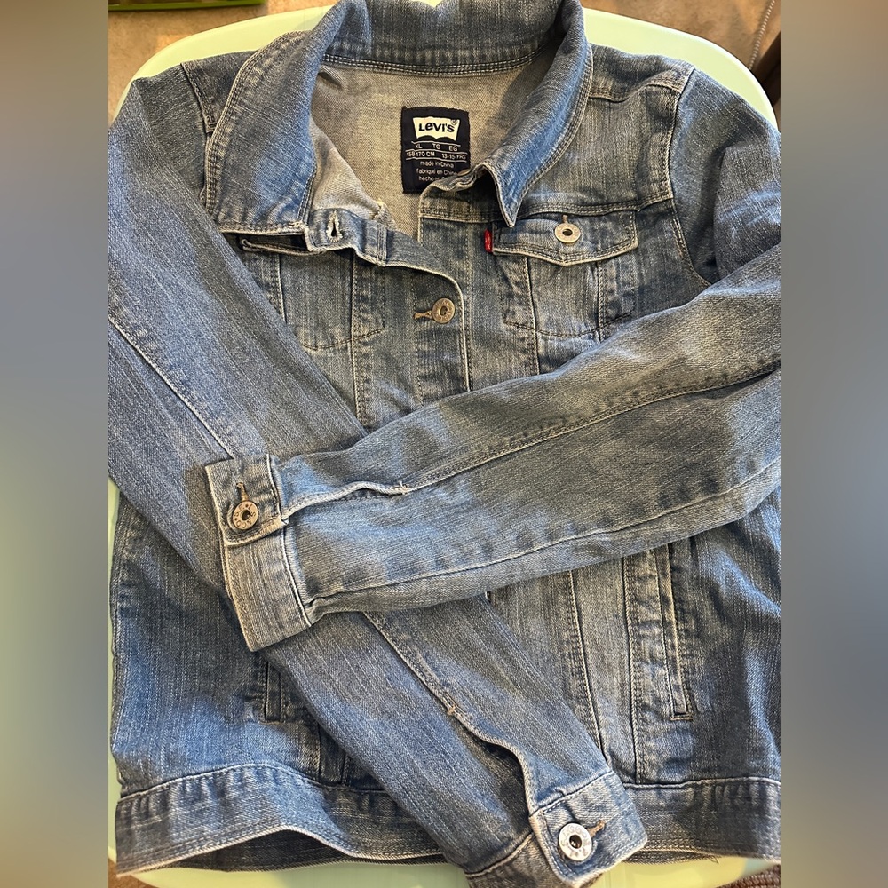 Levi's Classic Blue Jean Jacket Girl 13-15yrs Size XL